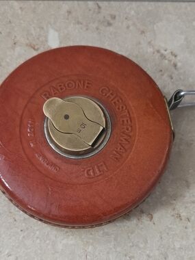 Rabone Chesterman Ltd. Vintage Leather 10m Tape Measure Made in England